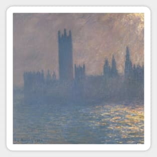 Houses of Parliament, Sunlight Effect (Le Parlement, effet de soleil) by Claude Monet Magnet